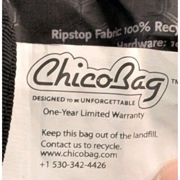 ChicoBag Travel Pack rePETe + Refine Compact Recycled Backpack Eco-Friendly - Picture 9 of 16